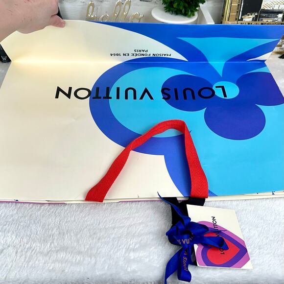 USING FOR CRAFTS NOW Louis Vuitton Xtra Large RARE Shopping Bag with gift note - Picture 5 of 15